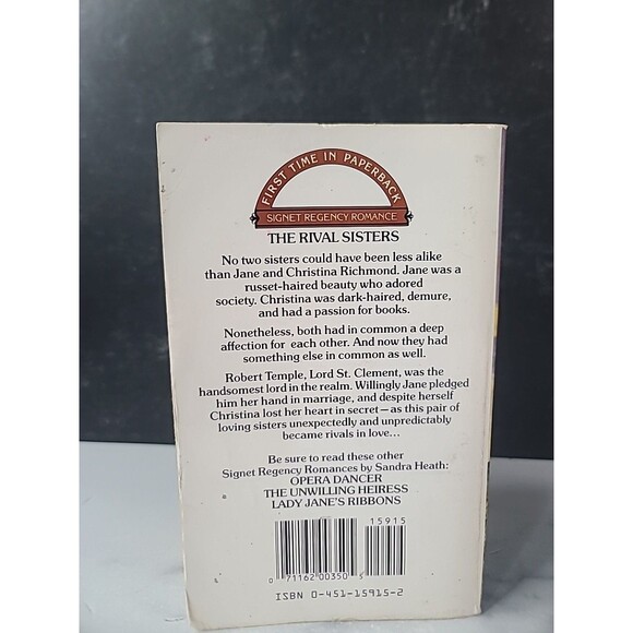 The Wrong Miss Richmond By Sandra Heath Paperback - Picture 9 of 10